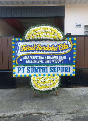 Papan Bunga Duka di Wira Karya